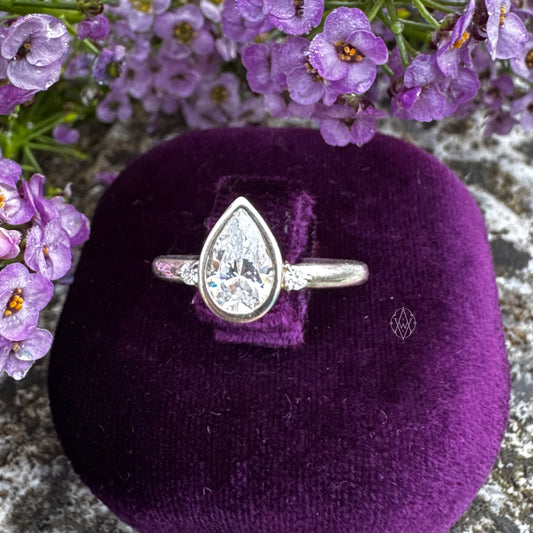 Moondrop Engagement Ring