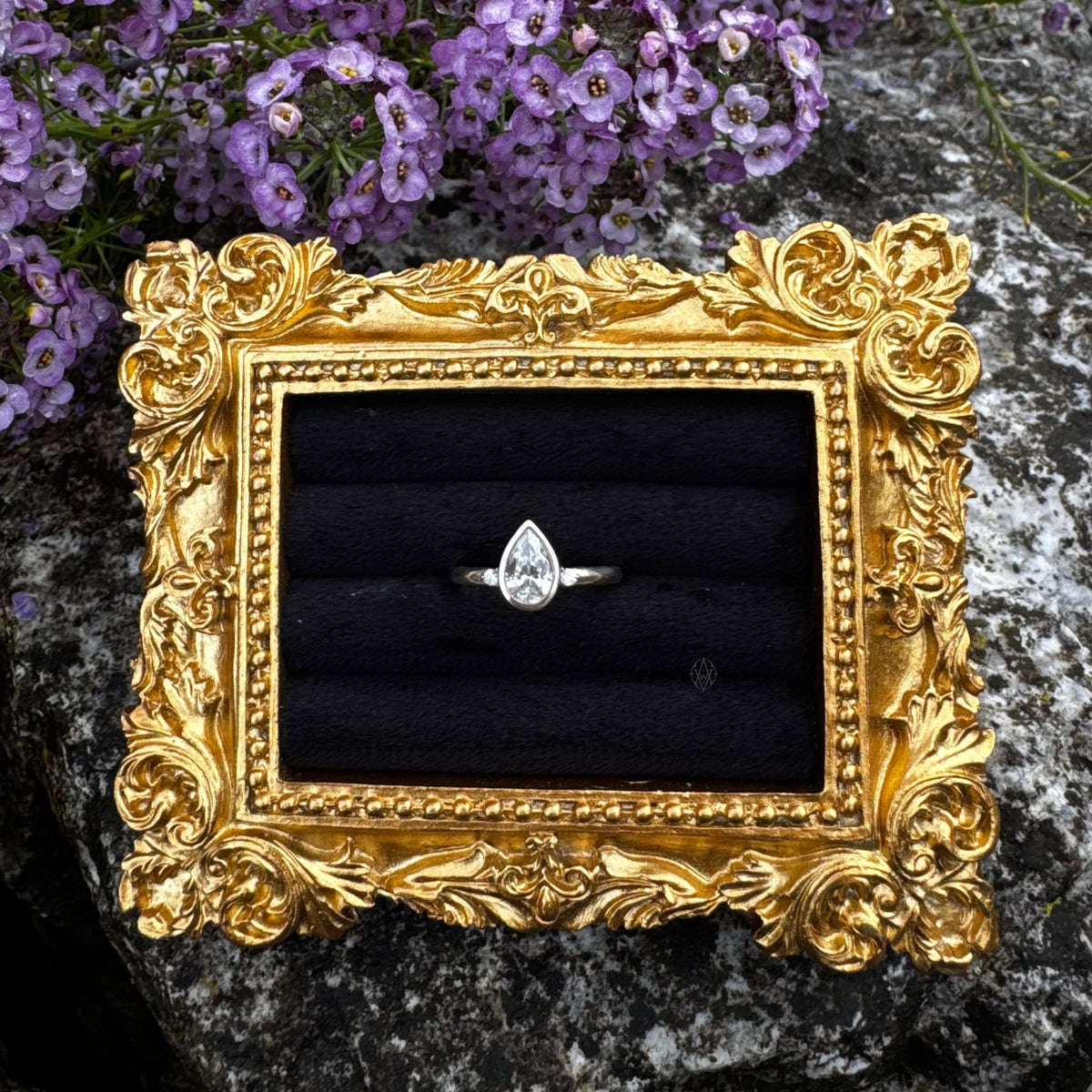 Moondrop Engagement Ring