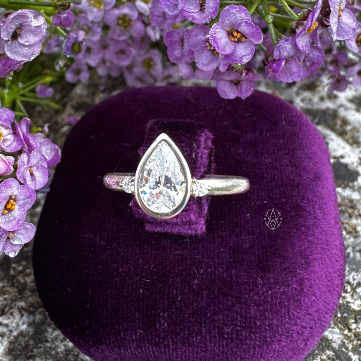 Moondrop Engagement Ring