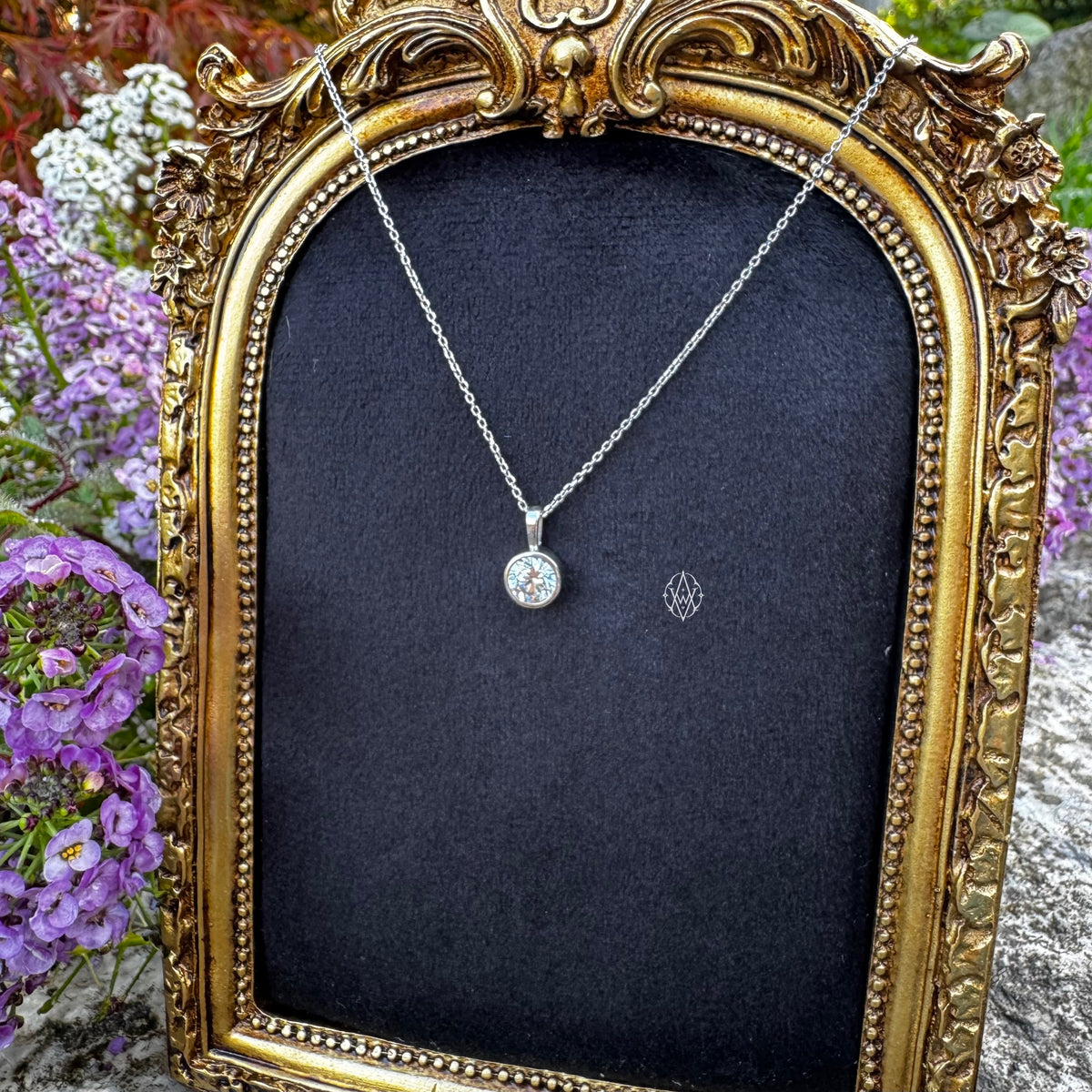 Timekept Bezel-Set Diamond Necklace