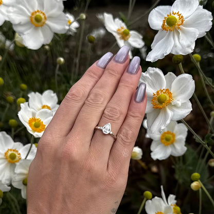 Moondrop Engagement Ring